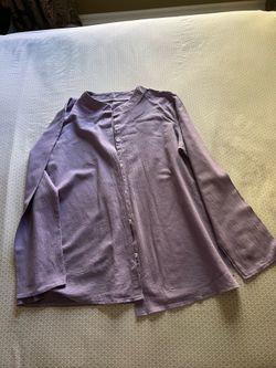 Lady’s Lavender Button Down Top
