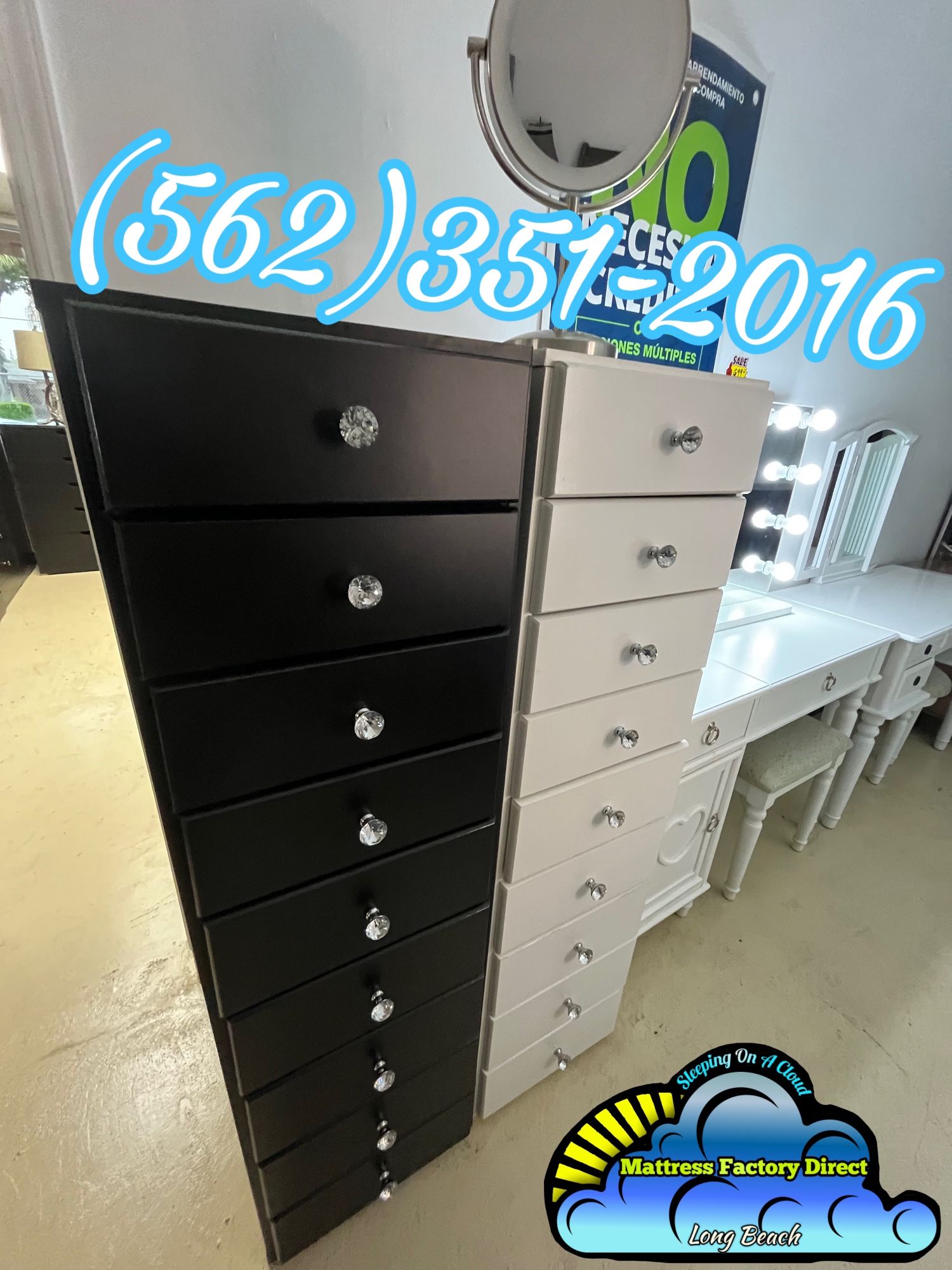Paulina Jumbo Dressers With Diamond Knobs Cajonera Drawer