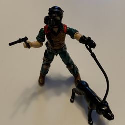 GI JOE DOG HANDLER (K-9) “MUTT” from 1984 w/Full Card and Accessories 