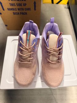 Women's Pink Knit Sneakers, Size 39 – Brand New