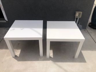 2 IKEA LACK white end tables $15 for both