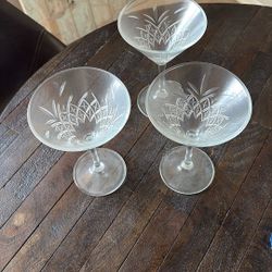 Pottery Barn Martini Glasses