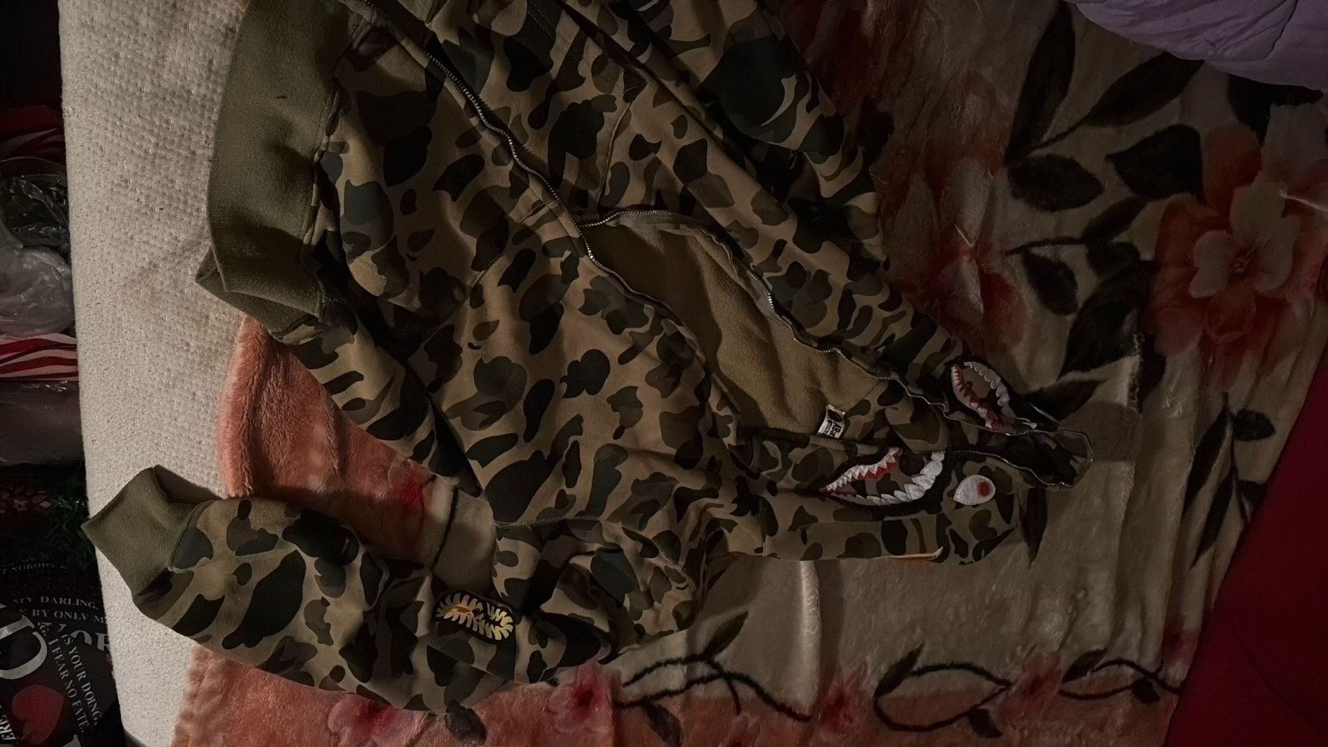 Bape 1st Camo PONR Shark Hoodie