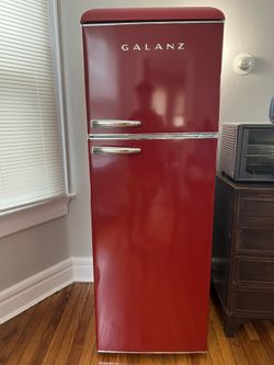 Red Retro Refrigerator