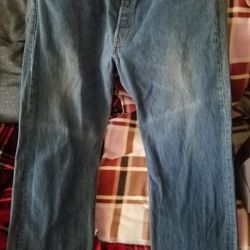 Levis 501 Original Blue Jean Pants Size W40 L32