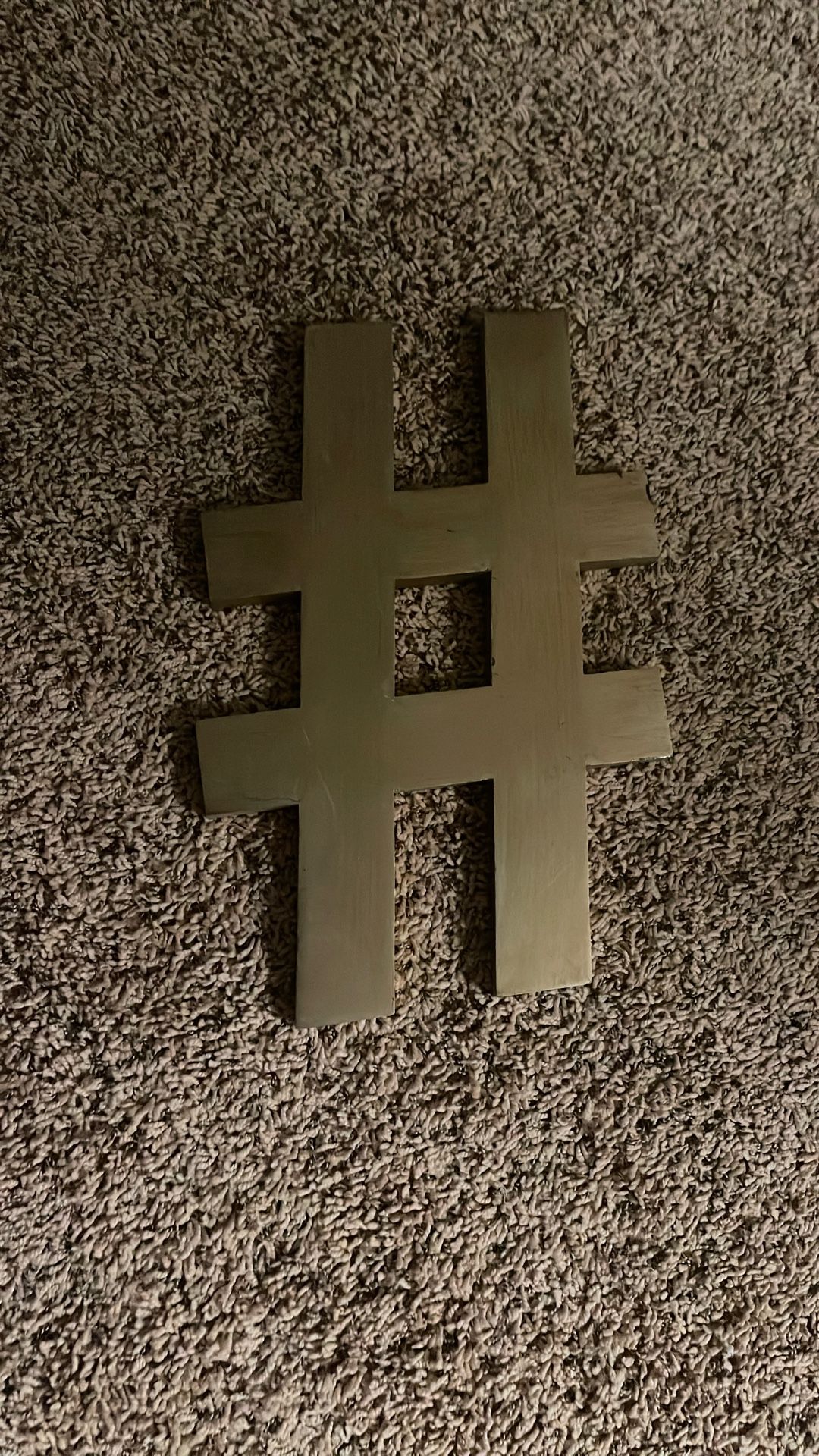 Hashtag Wooden Decor