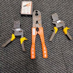 Lot PEX-B Pinch Clamp Tools 2 Apollo 1 shark bite
 Crimpers 