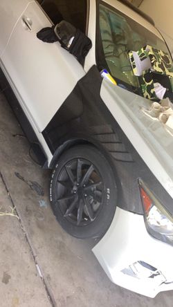 Carbon fiber honeycomb fenders q50
