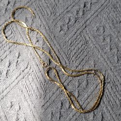 14k Yellow Gold Chain Necklace 