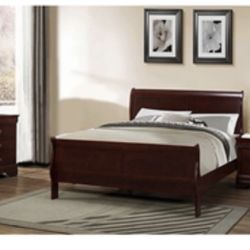 Modern Cherry Queen Size  Complete Bedroom Set. Mattress sold separately 
