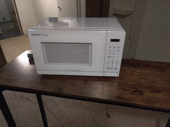 Small white microwave