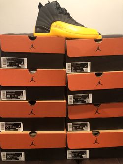 Jordan 12 ‘University Gold’ - Sizes 9, 10.5
