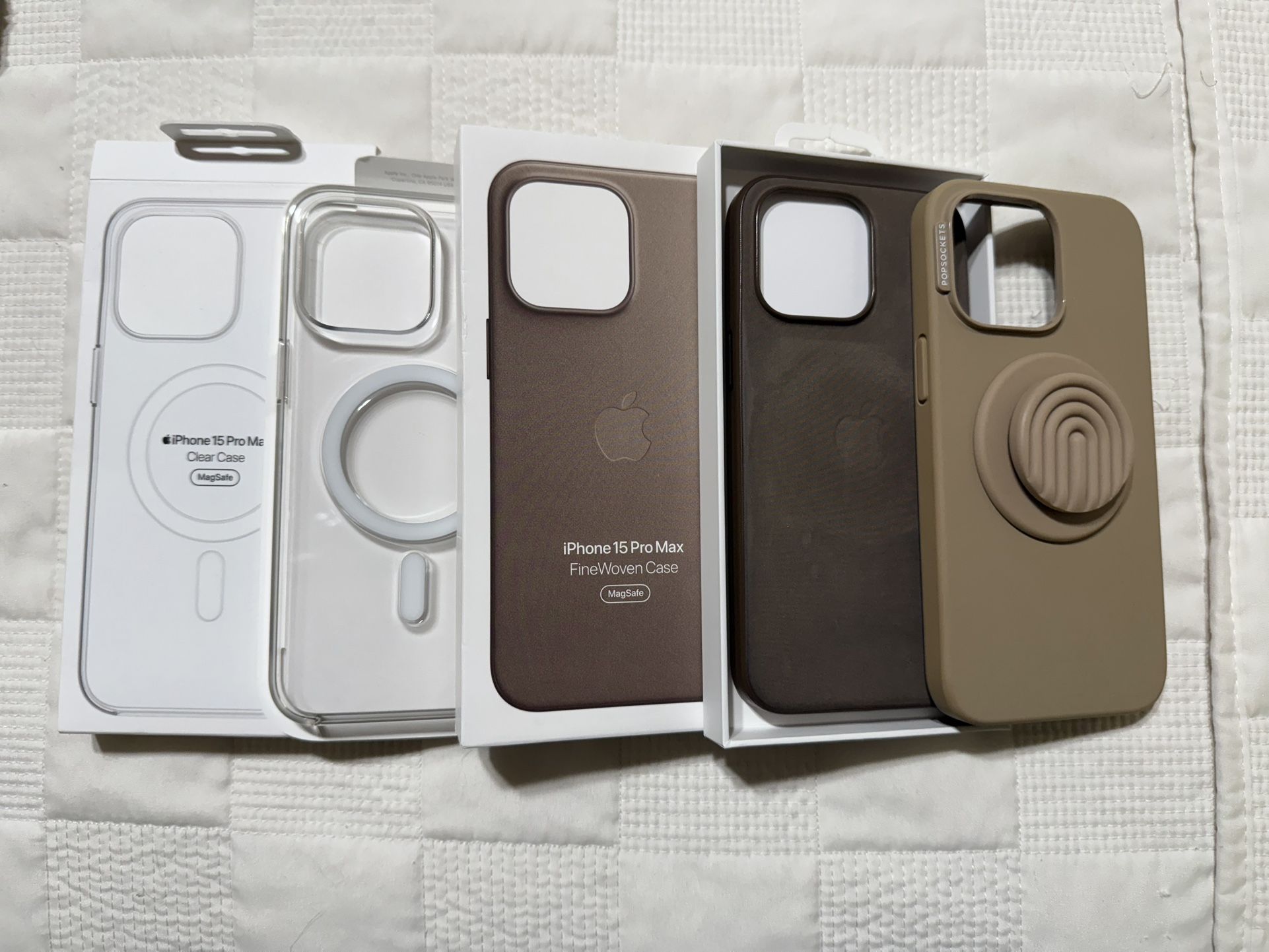 iPhone 15 Pro Max Cases - 3 Total & Pop sockets 
