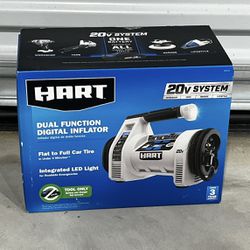NEW Hart 20V Digital Tire Inflator TOOL ONLY