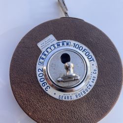 Craftsman SEARS ROEBUCK 39002 - 100ft White Tape Measure Vintage