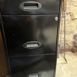 3drawer file cabinet with keys 
