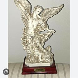 Satans Defeat Figurine Statue .