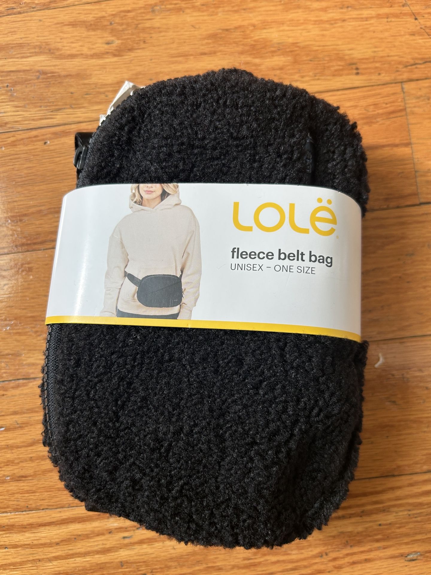 NWT Lole Fleece Belt Bag in Black