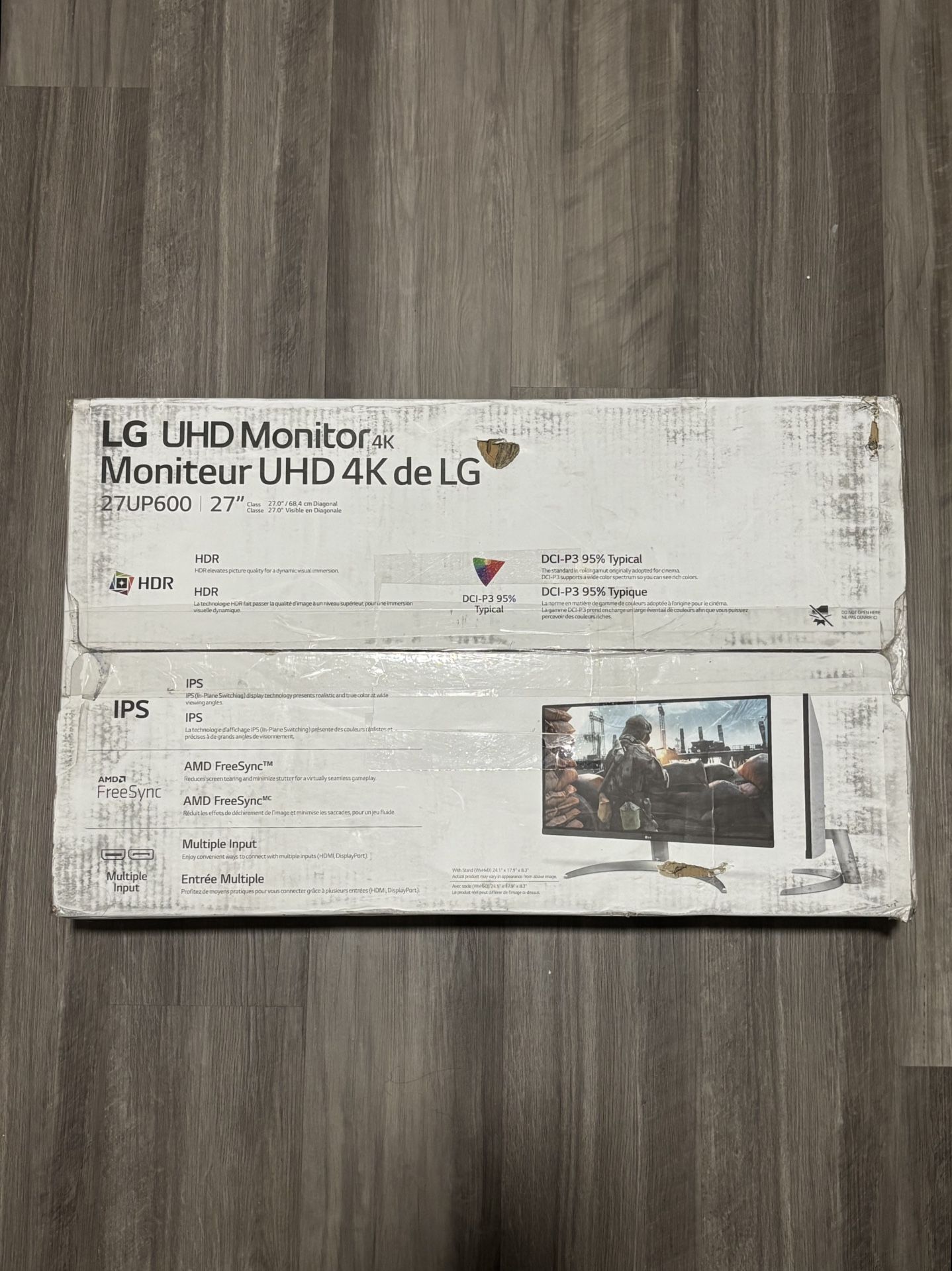 LG UHD Monitor 4K 27" - 27UP600