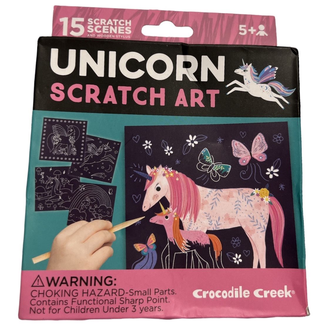 Sparkle Scratch Art - Unicorn – Crocodile Creek