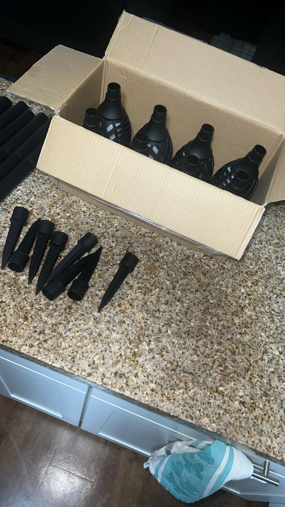 Set Of Eight Solar Lights