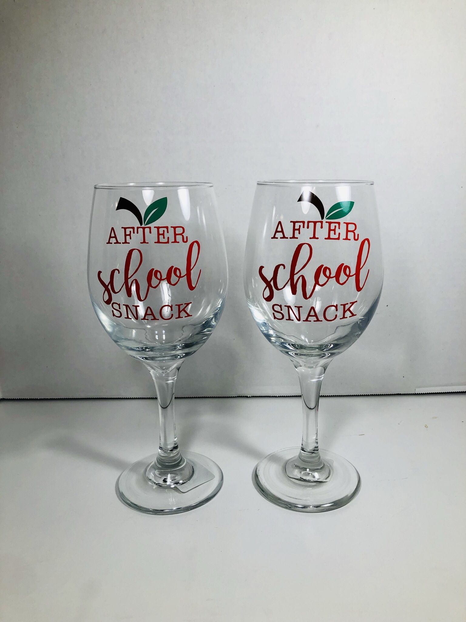 After School Snack Wine Glass