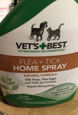 Natural flea and tick spray