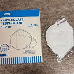 KN95 Face Masks 10 Pack 5-Ply Breathable Filter Disposable Face Masks White