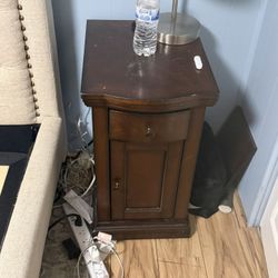 Night Stand With Charging Ports 