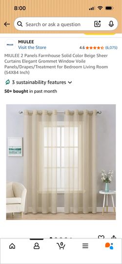 Shear curtains