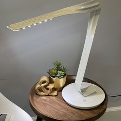 Iconic Vintage Mid-Century Modern White Herman Miller Leaf Light Table Desk Lamp Swivel LED Dimmable - Modern Design! (Retail $1,000+) 