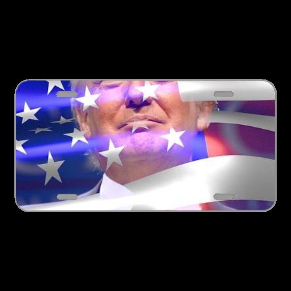 License Plate Novelty Car Front Donald Trump Politics Usa America