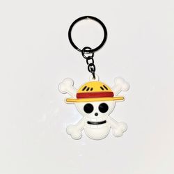 One Piece Anime Monkey D. Luffy Skelton Design Keychain