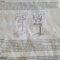Westward Bench Drill Press 