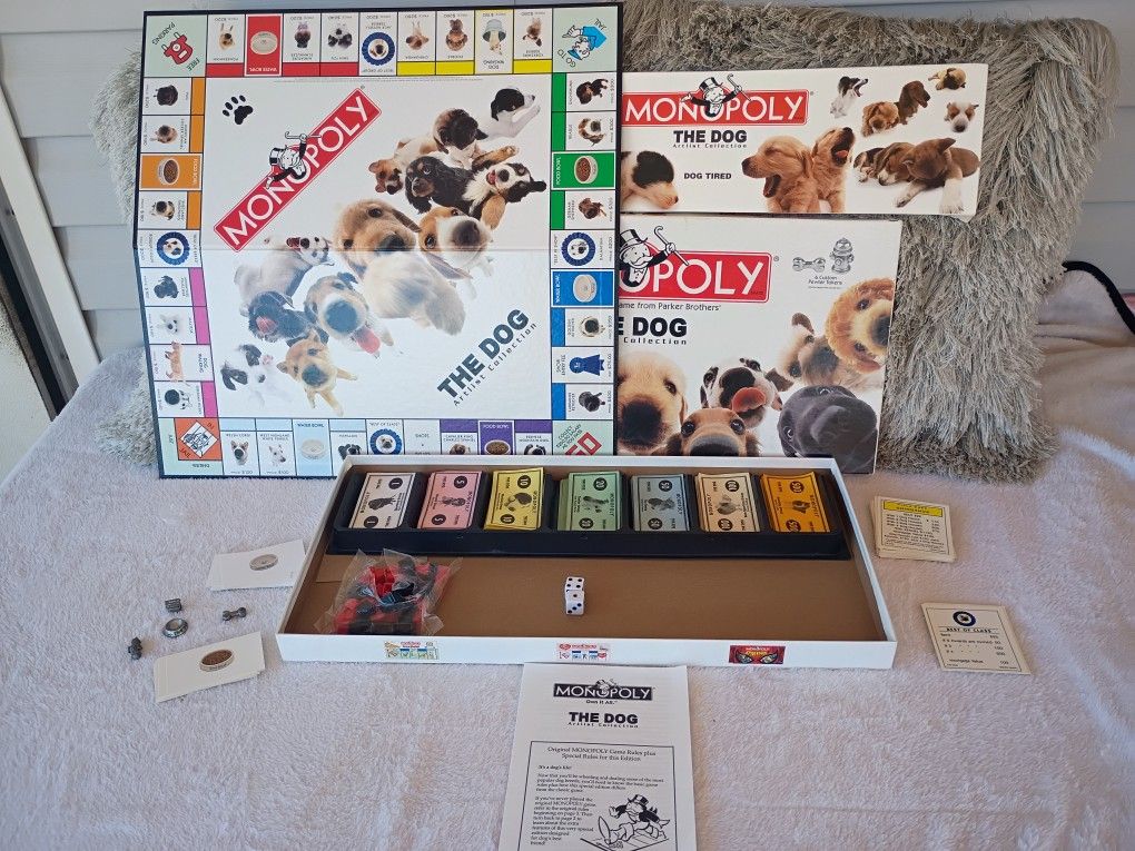 Monopoly The Dog Artist Collection Board Game 2003 USAopoly