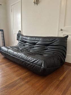 Togo Style Sofa (Faux Leather)