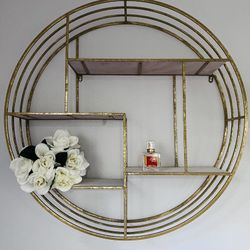 Round Gold Shelf