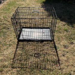 Foldable Metal Animal Cage 29-1/2” Long x 18-1/2” Deep x 21-1/2” Tall