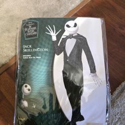 JACK SKELLINGTON COSTUME ADULT SMALL