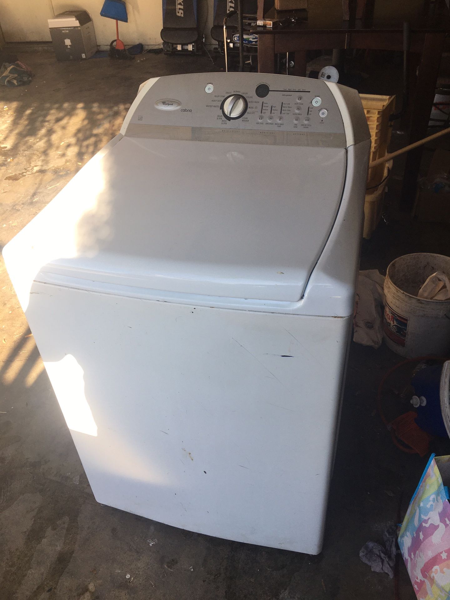 Free washing machine.