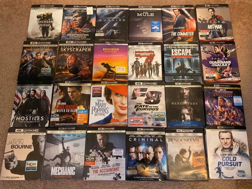 Digital Codes (4K movies)