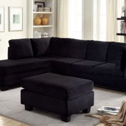 Black Sectional 