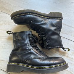 Black Leather Dr. Martens Boots