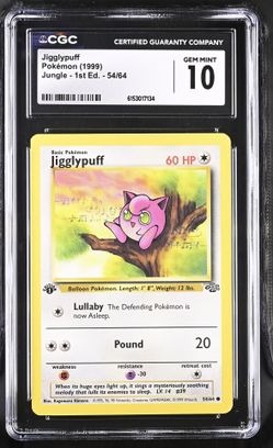 Jigglypuff 1st Edition Jungle Gem 10