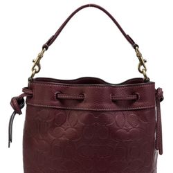 Coach Leather Bucket Bag 