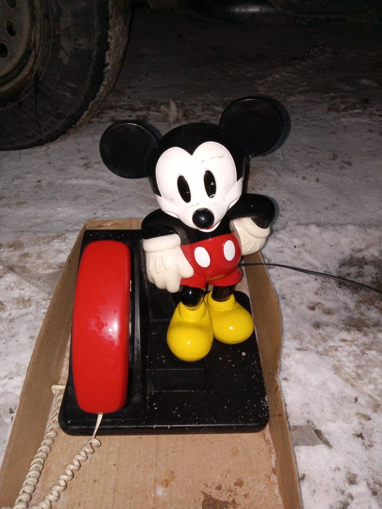 Vintage Mickey Mouse Touchstone Telephone
