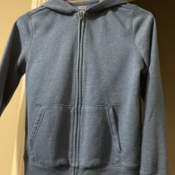 Boys Zip Up Hoodie Blue