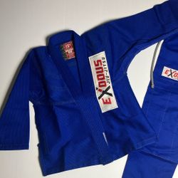 Jiu-Jitsu Gi Blue 100% Cotton 