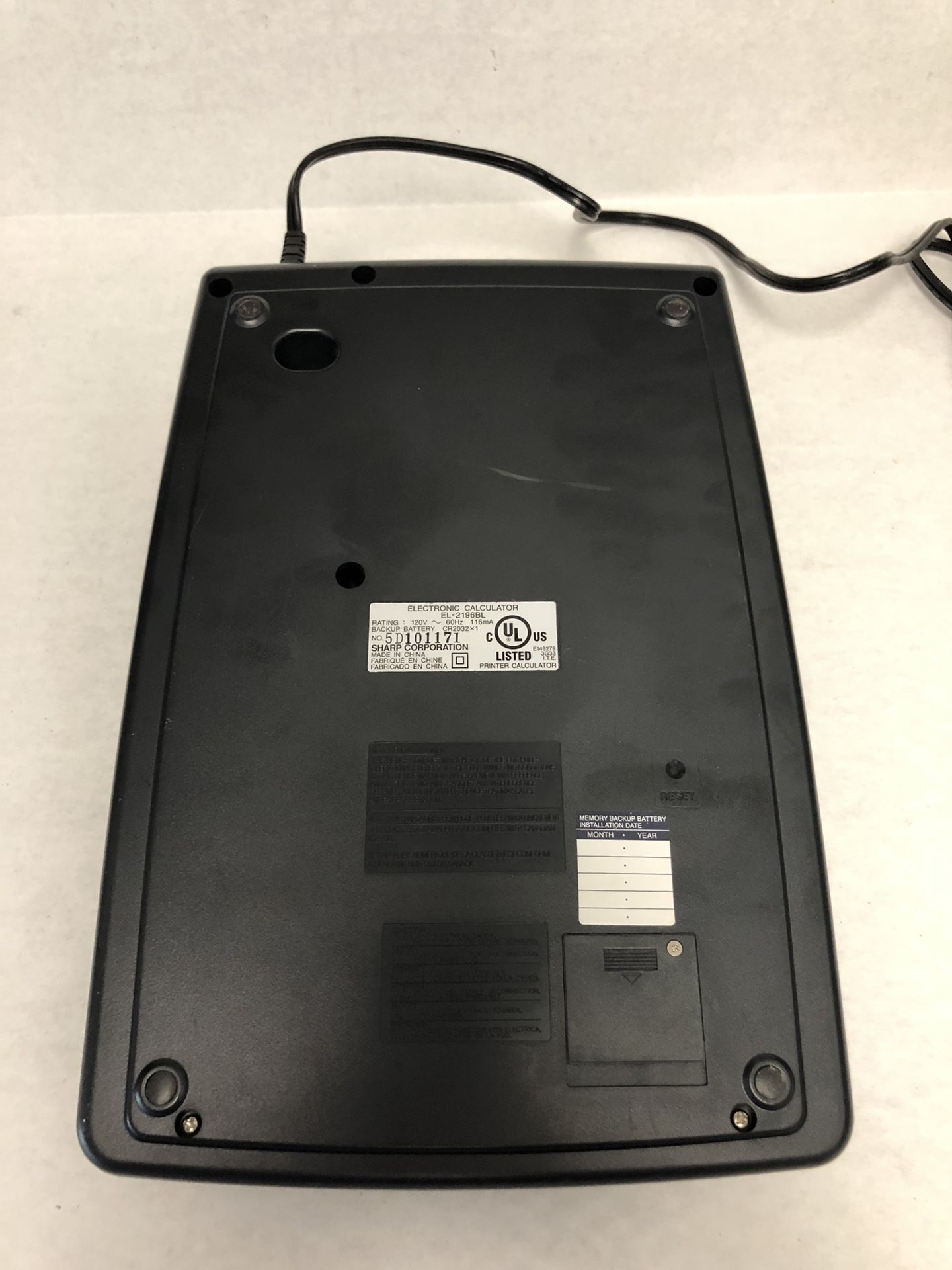 Sharp EL2196BL Basic Printing Calculator for Sale in Tampa, FL OfferUp
