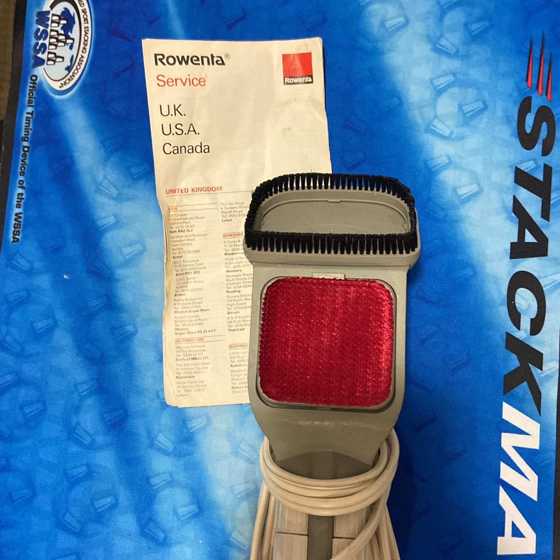 Vintage Rowenta DA-55 Handheld Steamer With Bristles